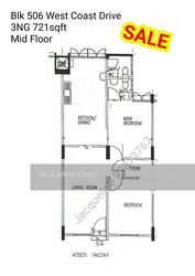 Blk 506 West Coast Drive (Clementi), HDB 3 Rooms #130469282
